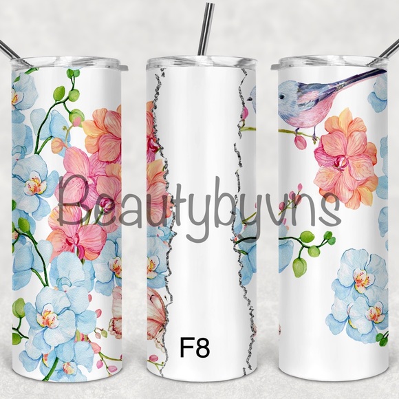 20z Floral tumblers custom orders - Picture 9 of 11